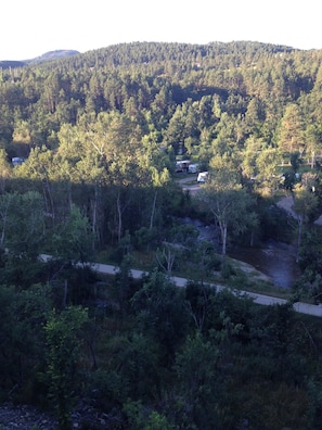 View of Spearfish Creek and the community walking path