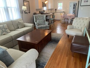 living room & kitchen