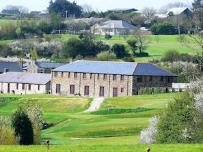  The cottages and the golf club house in the distance above taken from the air