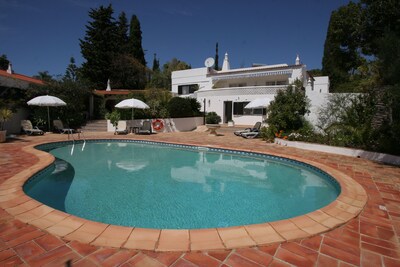 Spacious Villa with Private Pool, secluded terraces and a new Games room.