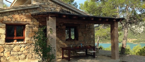 House & front porch view