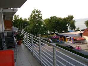 Terrace with view to lake Balaton