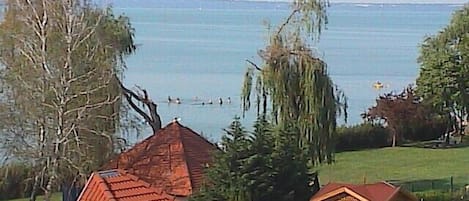 View to lake Balaton from terrace