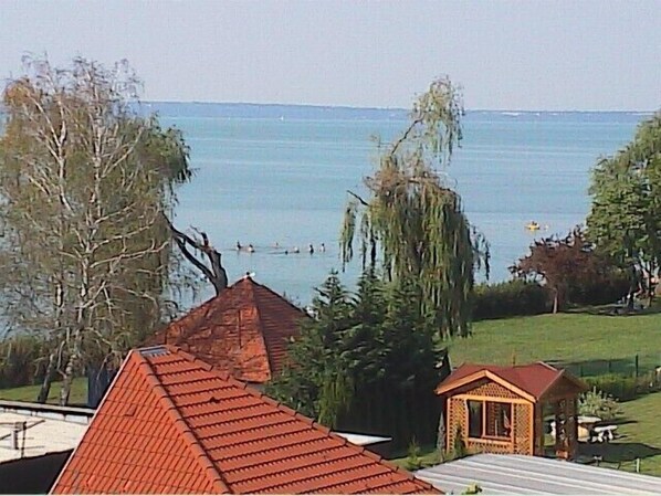 View to lake Balaton from terrace