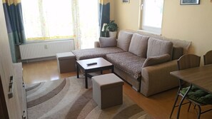Living room with sleeping couch