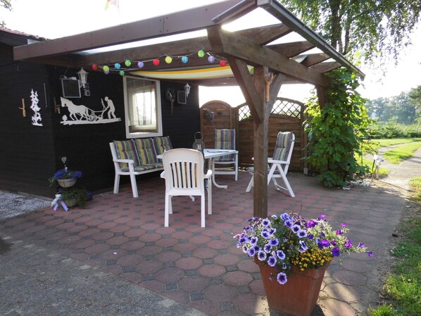 Terrasse auf dem Hof