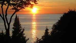 Sunset view from the deck.