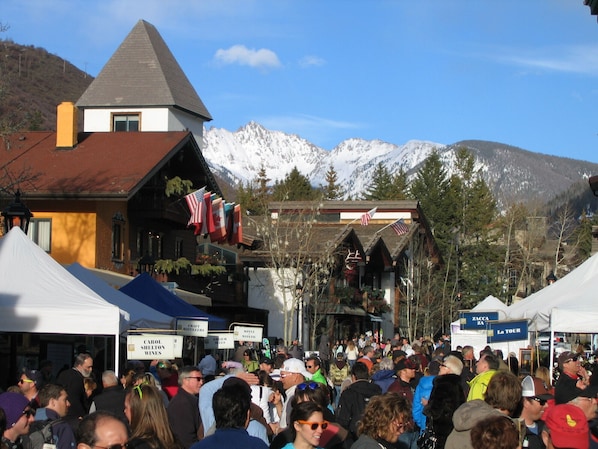 Vail Village looking east to the Gore Range