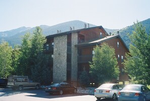 Exterior of building. Underground parking below. 