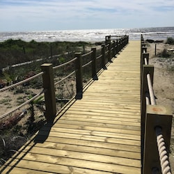 Private walkover leading from the house to the beach.