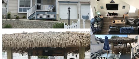 4 BR, open layout, outdoor tiki-bar with TV & soundbar