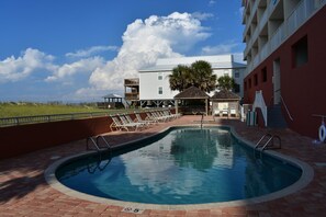 Beach side pool