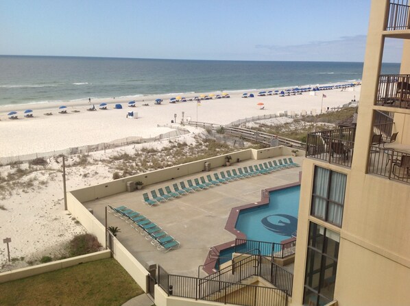 Looking to the west off the balcony.