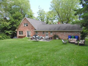 Large Backyard for tailgating or relaxing dinner plans.
