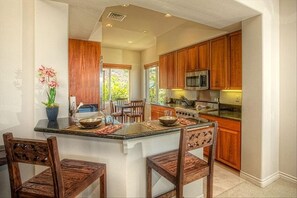 Breakfast Counter and Kitchen area