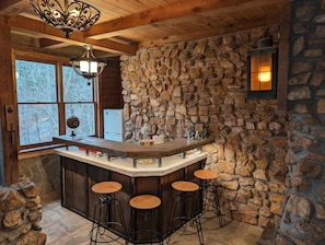 The Bar Room with sink, dishwasher, & refrigerator.