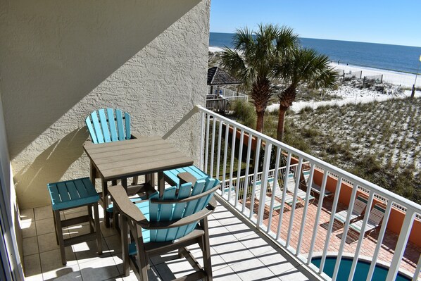 Balcony view of the Gulf of Mexico