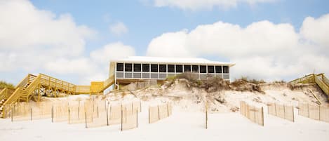 120 feet on the beach with newly renovated 3 bedroom beach house!