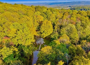 A view from above… total privacy yet min away from many area attractions!