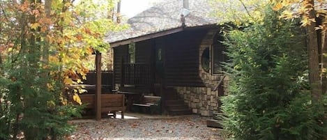 Fall front view of Cabin #6