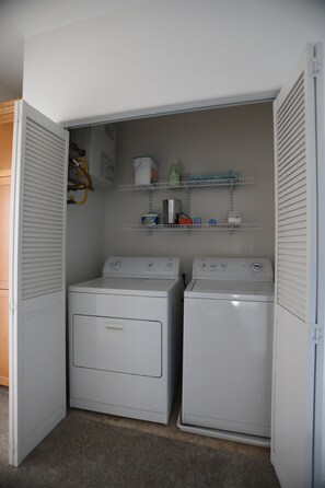 Washer and Dryer located on second level.