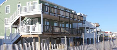 House view from the beach! You can't get any closer to the ocean than this!