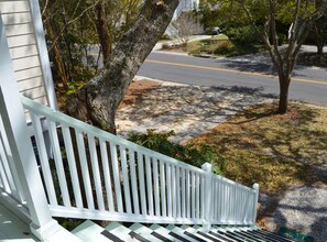 View of Exterior Staircase leading up to Front Door