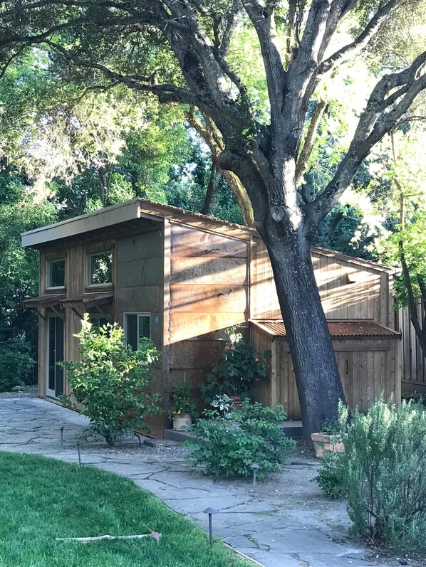 VIEW OF COTTAGE FROM HOUSE