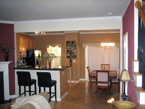 Entrance-kitchen-living room-dining area