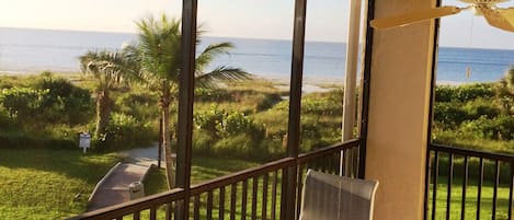 Sweeping views of the beach and Gulf surround you!