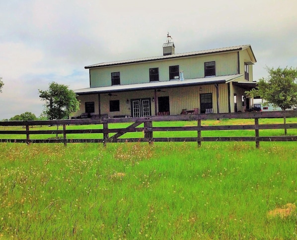 Perched on a hill overlooking 2 of 4 lakes
