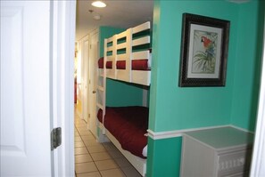 Bunk Beds in the hall just out side the second bedroom.  