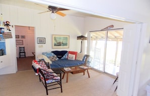 Living room with a view of the Inlet