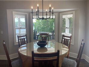 Family room dining area
