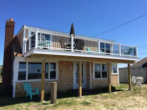View of Front of house and new deck