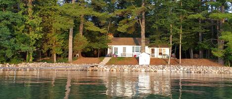 The cottage looking out on Torch Lake