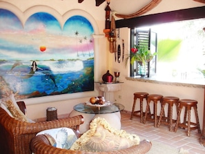 Living Room and Bar Area