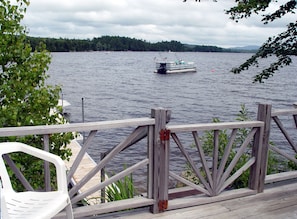 You can sip a glass of your favorite drink on the waterfront deck.