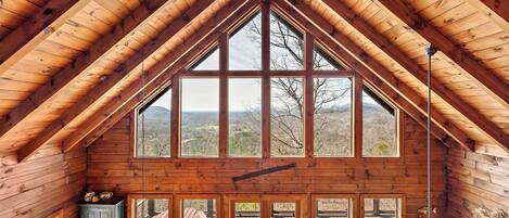 Looking out from the loft, this is your view