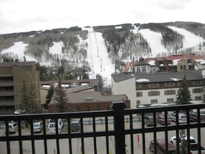 Balcony view of Lionshead gondola & high speed chairlift #8