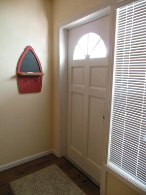 Blackboard near front door to leave notes
