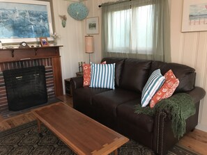 Living Room with Full-size Sleeper Couch