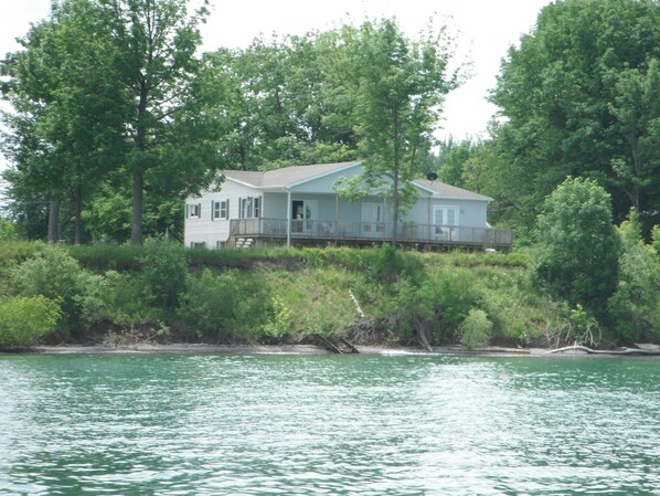 View from Lake Ontario- note that a new breakwall has been built in 2017