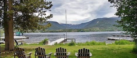 The Private Land has Grand Lake Shoreline  and a Dock