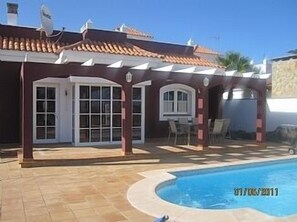 Photo is dated 2011 but villa looks exactly the same - new dining table in situ