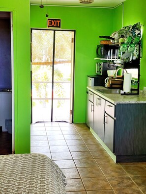 Newly redone galley style kitchen 
