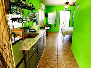 Newly Updated Galley Kitchen with all the basic for breakfast, lunch & dinner