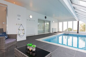 The private indoor swimming pool, heated to 29c year-round