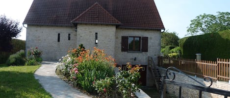 Vue de la maison en arrivant