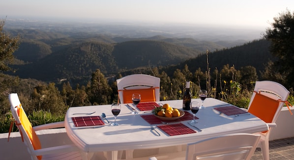 A meal with a view
